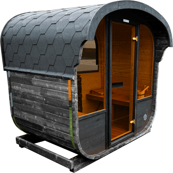 New Cube sauna 160cm PRE ASSEMBLED With 6.8KW Heater (Anthracite Grey)