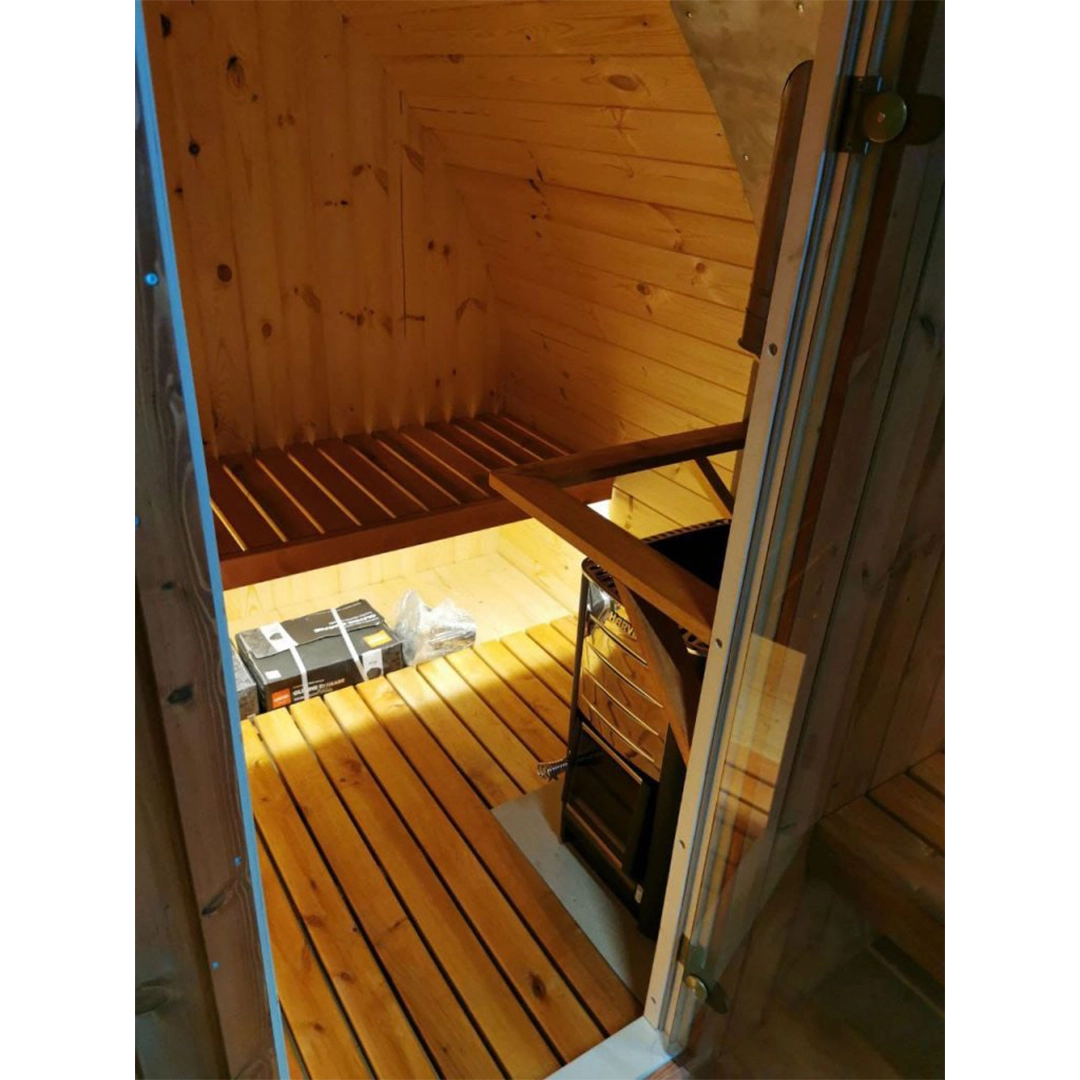 Solid Wood Leaf Sauna | Harvia® BC60 Heater - Image 3