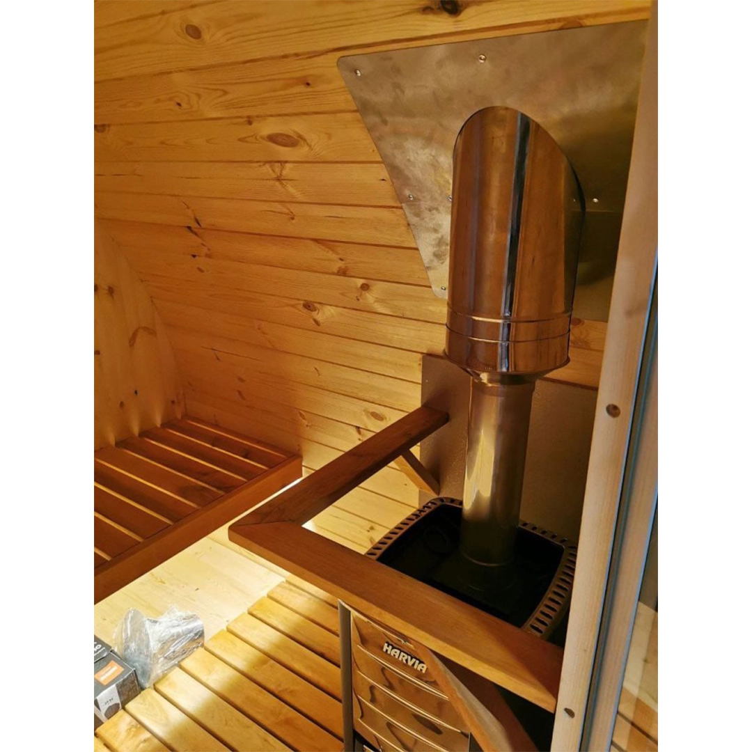 Solid Wood Leaf Sauna | Harvia® BC60 Heater - Image 4