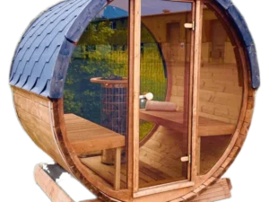 REAR PANORAMIC Wall Terrace Sauna Including 6.6kw Heater Newcastle Sunbeach Spas