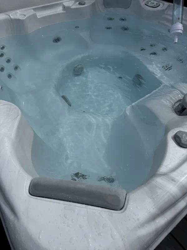 Hot Tub Servicing, Darras Hall, Ponteland, Newcastle - Starting to look clean again.