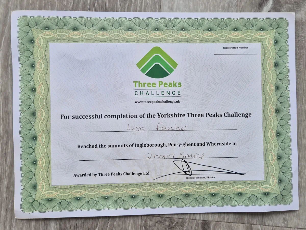 Lust Hot Tubs 3 Peaks Challenge for the Great North Air Ambulance Service