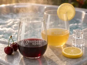 Sunbeach Spas Shatter Resistant Clear Spa Glass Cups